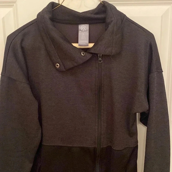 Champion gray jacket sweatshirt size XS mock neck zipper - Picture 1 of 6
